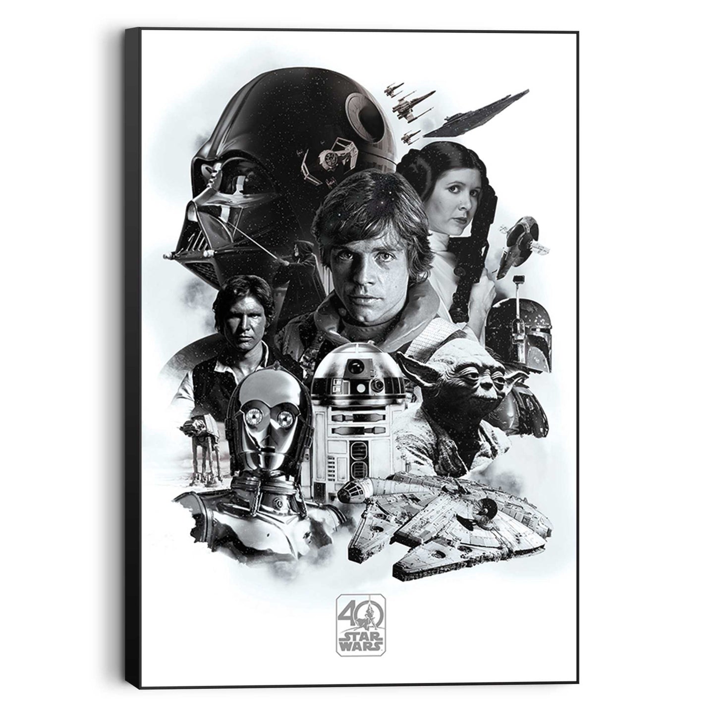 Wall Art Panel Star Wars 40th Anniversary 90x60