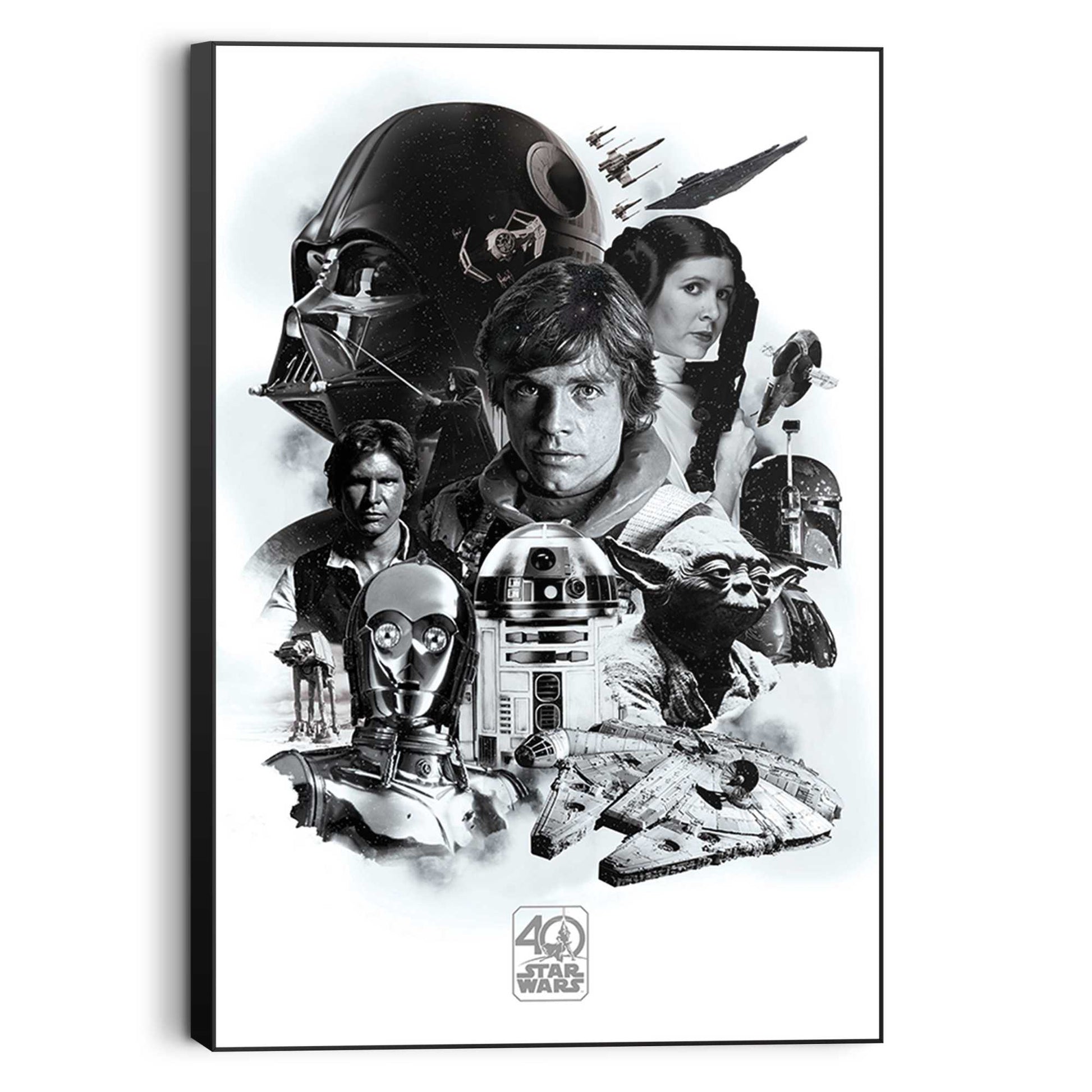 Wall Art Panel Star Wars 40th Anniversary 90x60