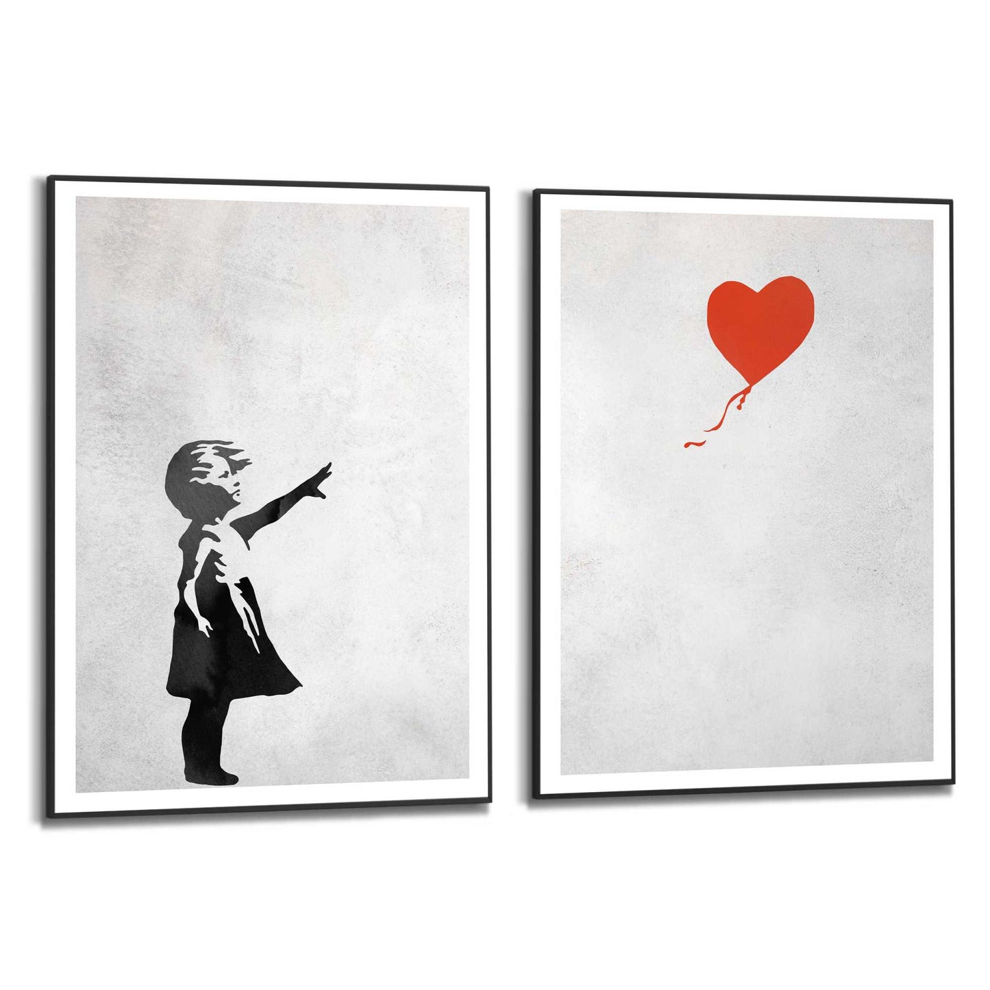 Framed Poster Balloon Girl 70x50