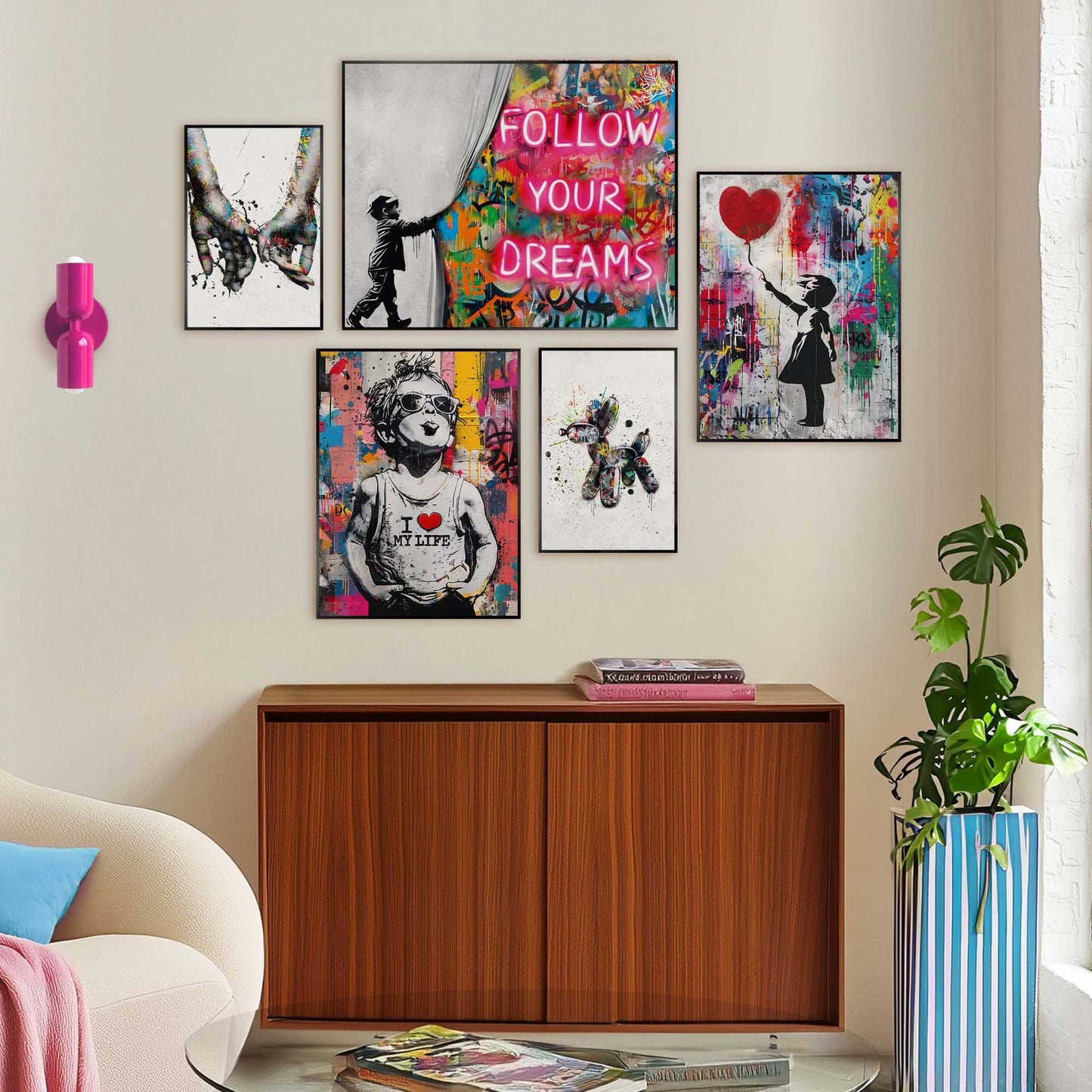 Framed Poster Loving Dreams 50x40