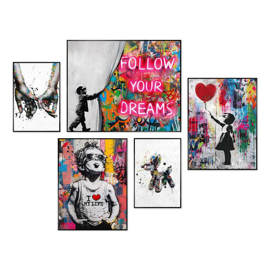 Framed Poster Loving Dreams 50x40