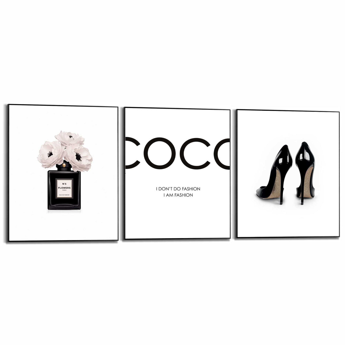 Framed Poster Fashion Items 50x40