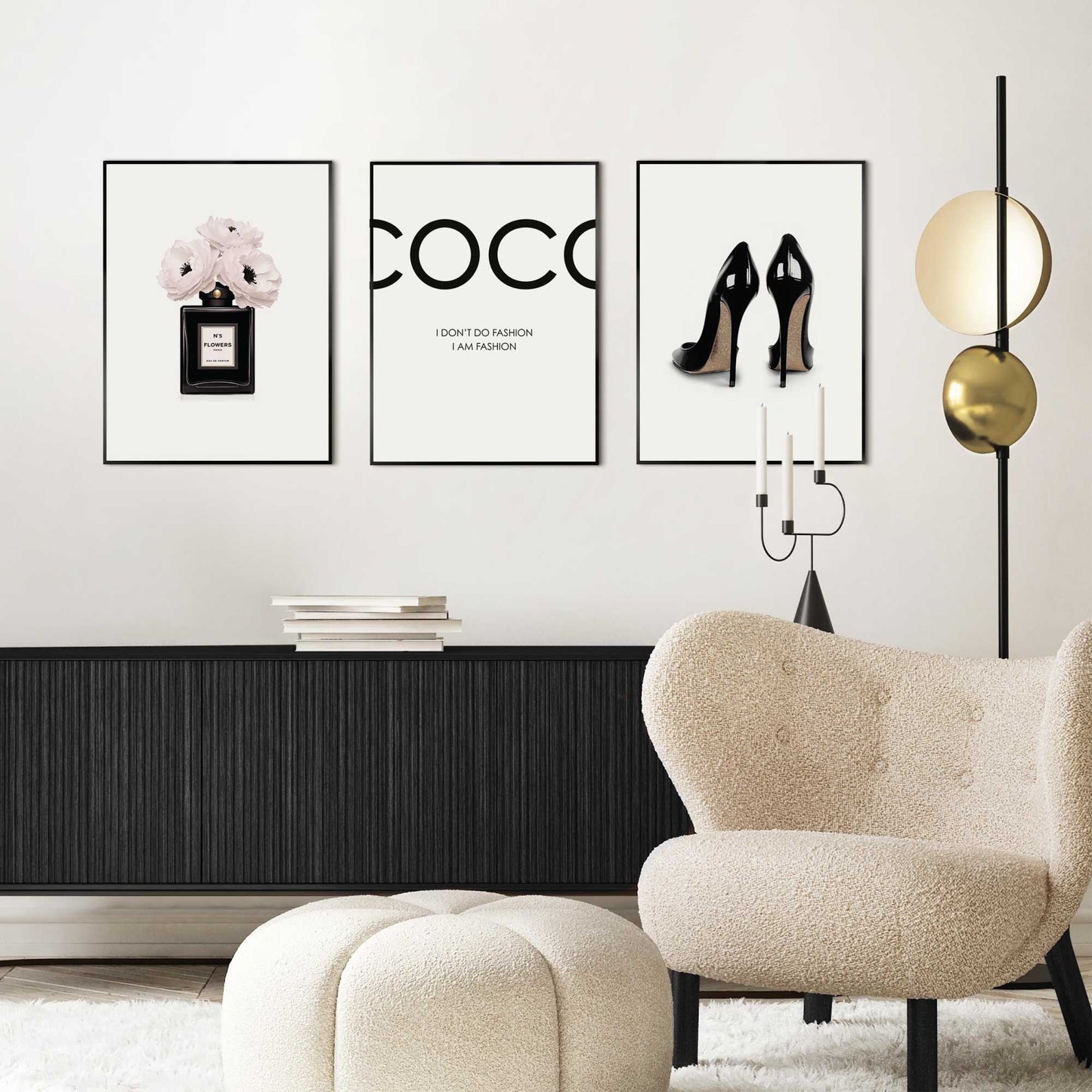 Framed Poster Fashion Items 40x30