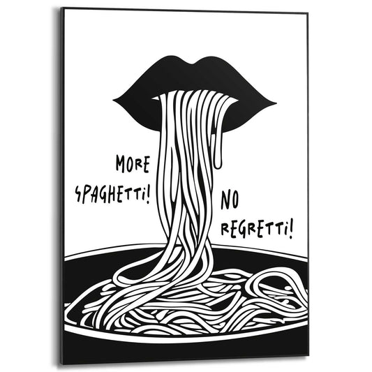 Framed Poster Love Pasta 70x50