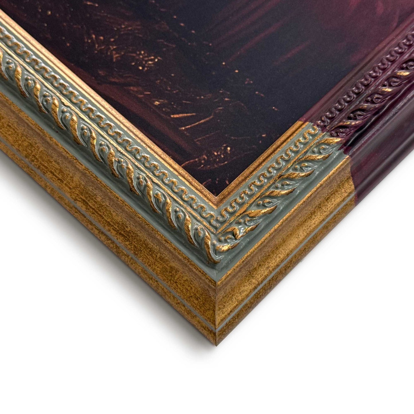 Framed Art Box Leopard in Luxury 50x40