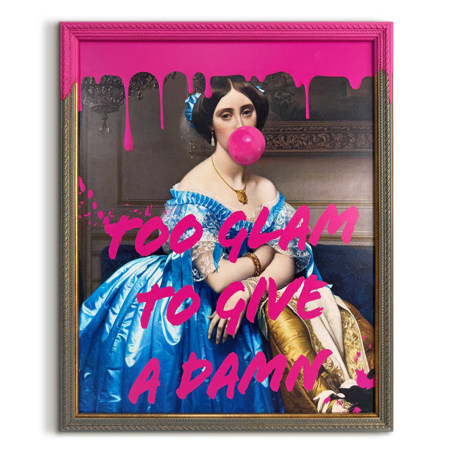 Framed Art Box Pop the Rules 50x40