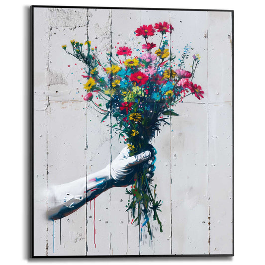 Framed Poster Bunch of flowers 50x40