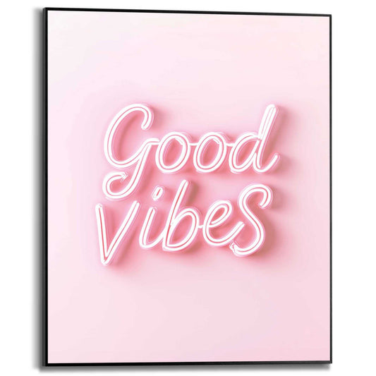 Framed Poster Good Vibes Only 50x40