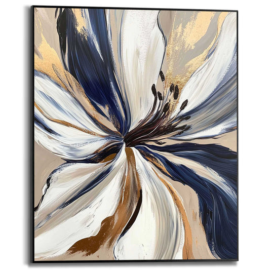 Framed Poster Stylish Flower 50x40