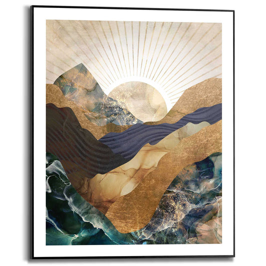 Framed Poster Mountains 50x40