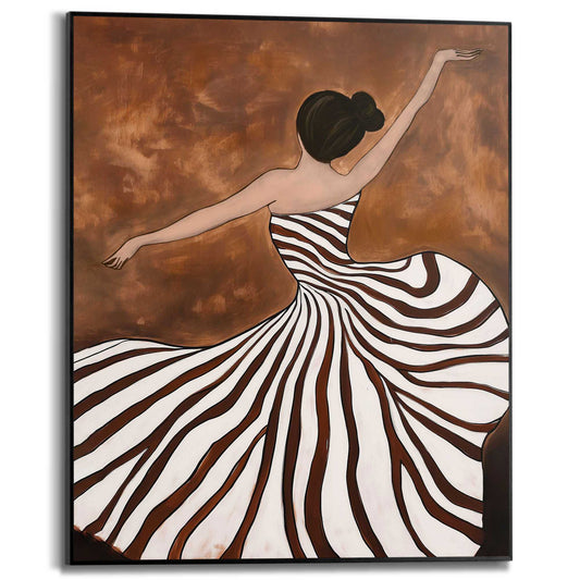 Framed Poster Curling Dress 50x40