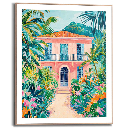 Framed Poster Holiday House 50x40