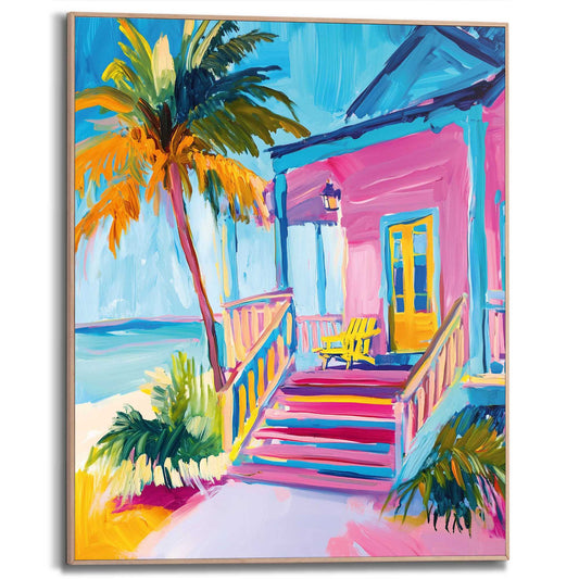 Framed Poster Beach Fantasy 50x40