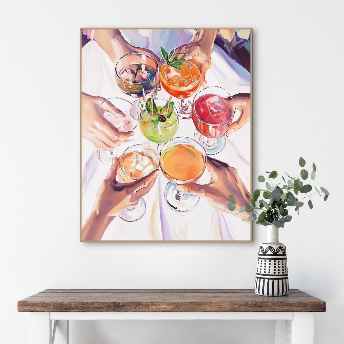 Framed Poster Cocktails 50x40