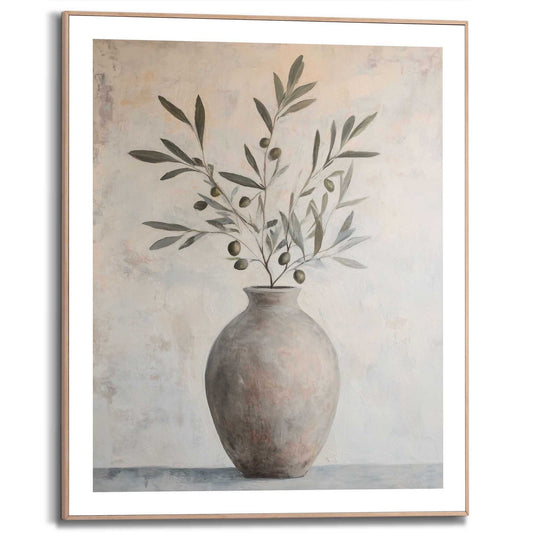 Framed Poster Olive Vase 50x40