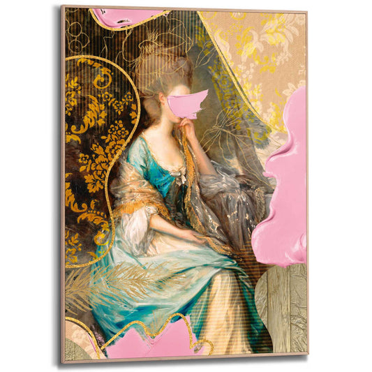 Framed Poster Dressed Lady 70x50