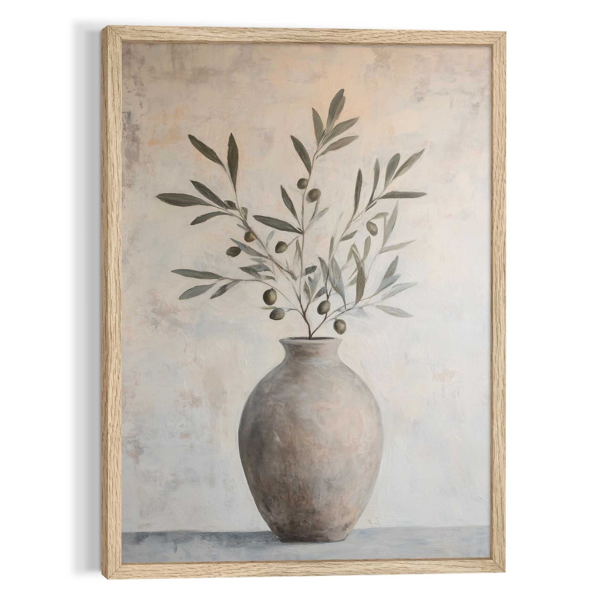 Framed Art Box Olive Branch 70x50