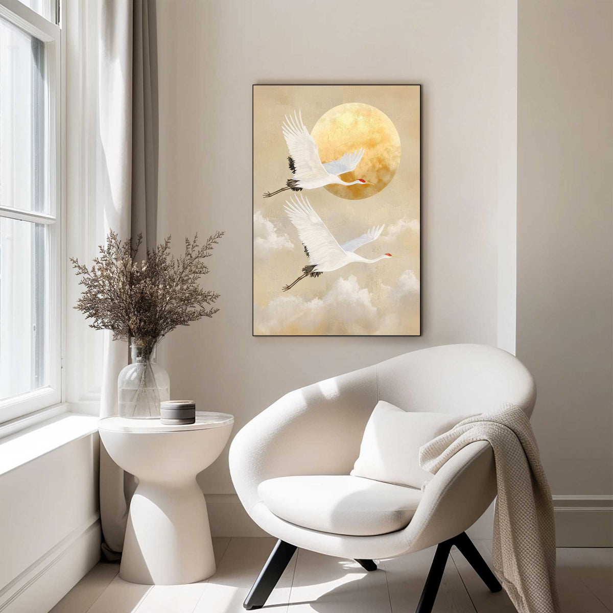 Wall Art Panel Evening Bird Flight 90x60