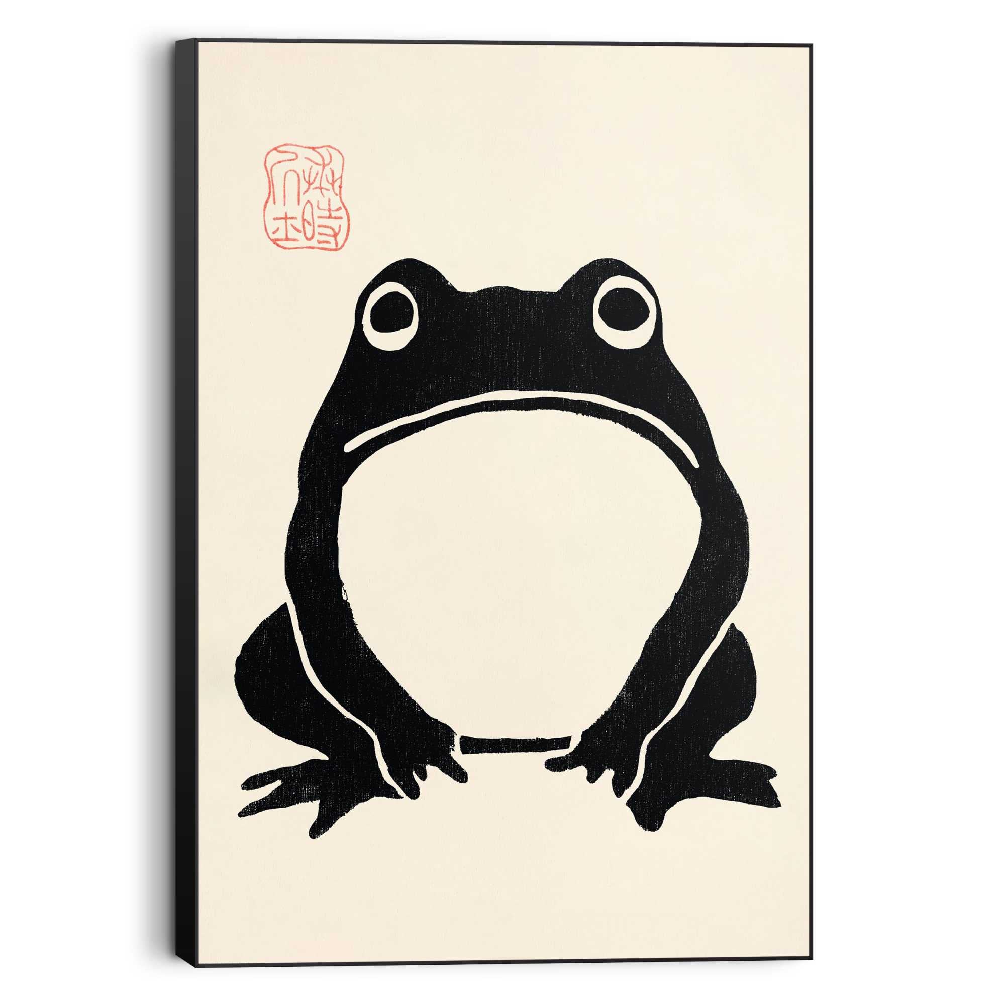 Wall Art Panel Japanese Frog 90x60 – Orangewallz