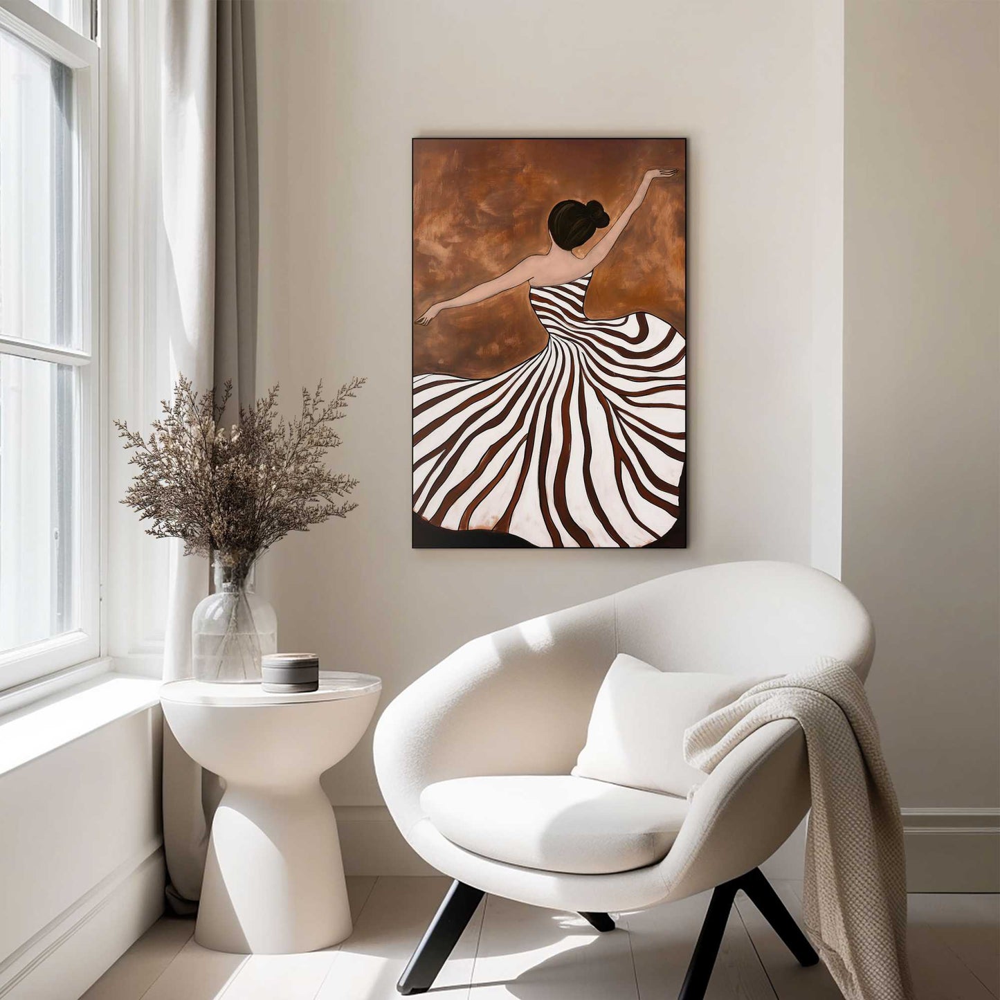 Wall Art Panel Dancing Lady 90x60