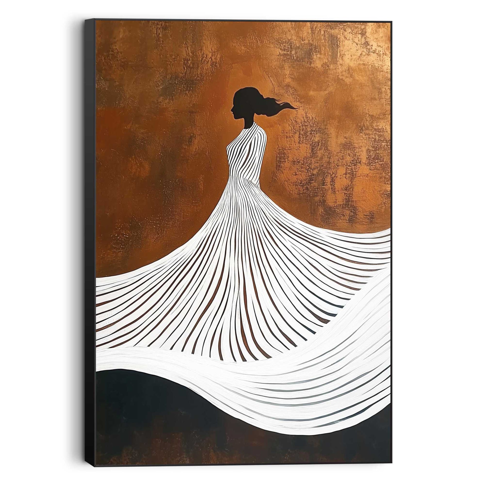 modern art dress Wall Art Panel Dancing Dress 90x60 – Orangewallz