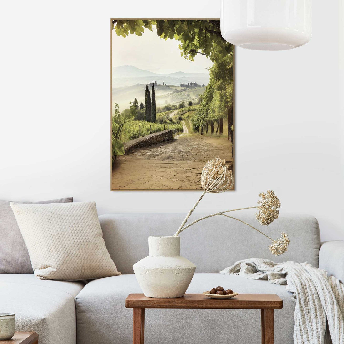 Framed Poster Tuscan Path 70x50