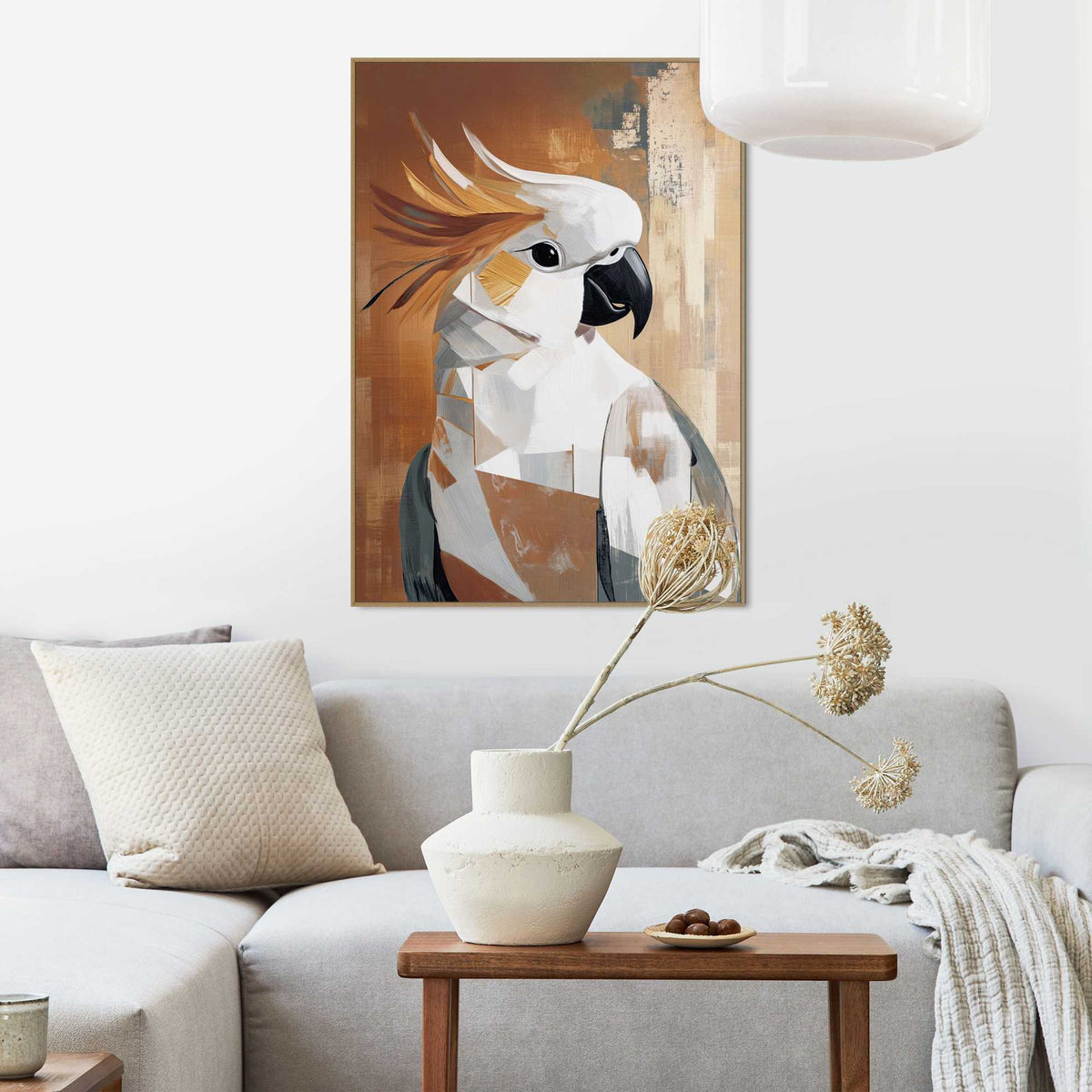 Framed Poster Golden Cockatoo 70x50