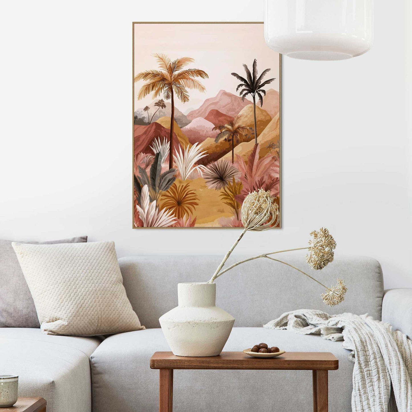 Framed Poster Desert Palms 70x50