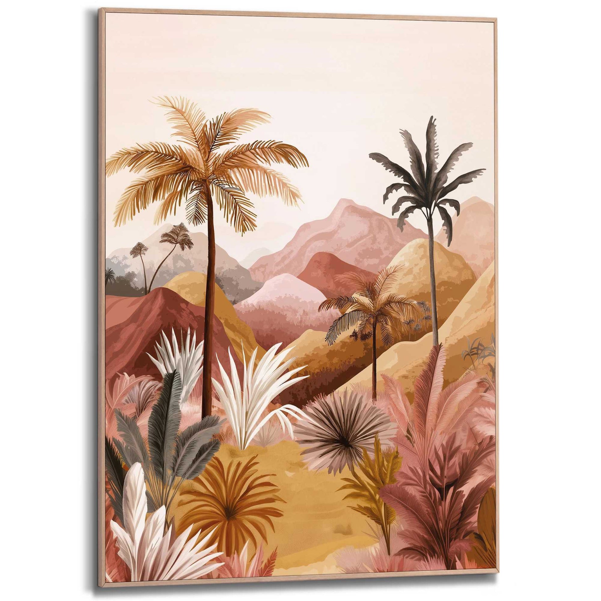 Framed Poster Desert Palms 70x50