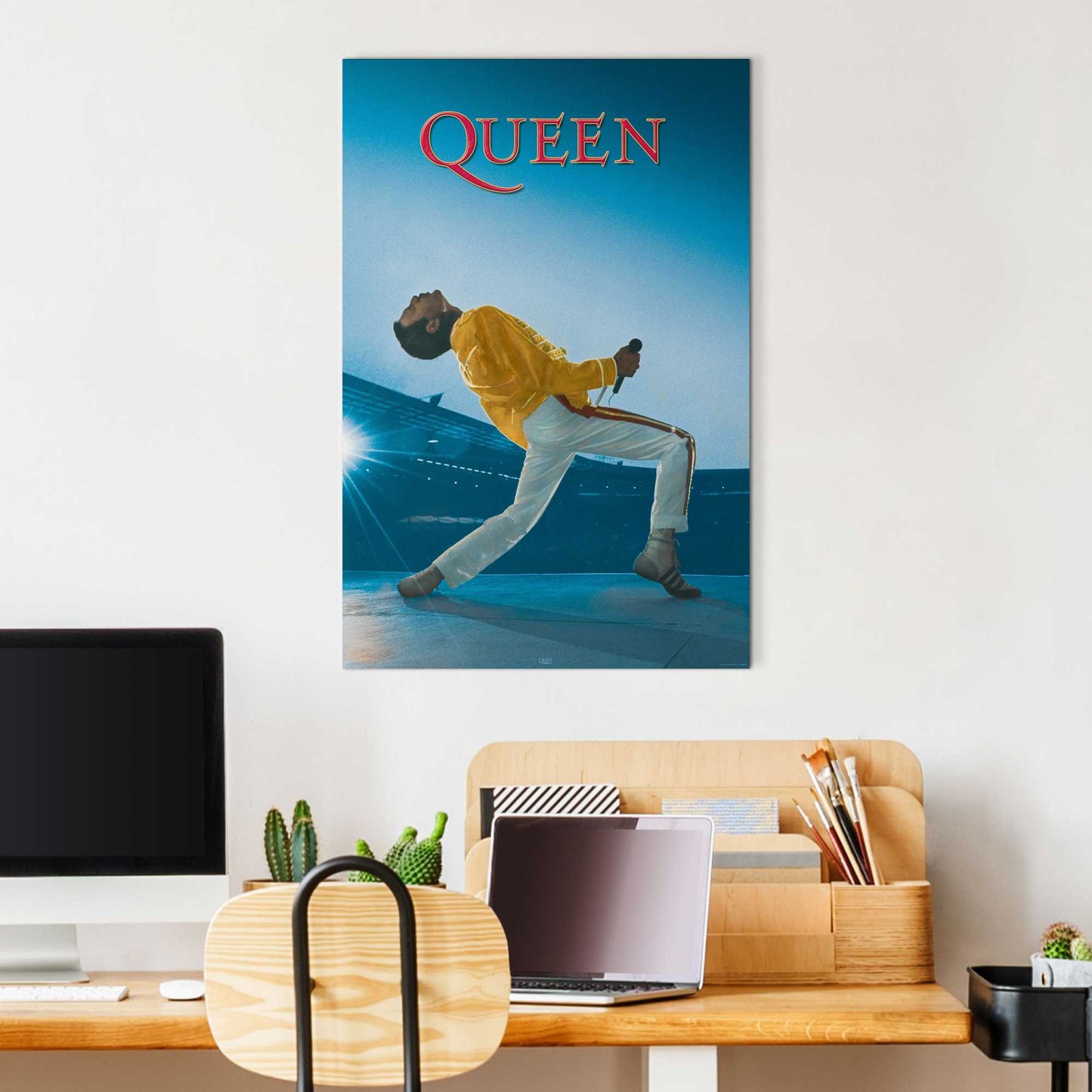 Wall Art Panel Queen - live at Wembley 90x60