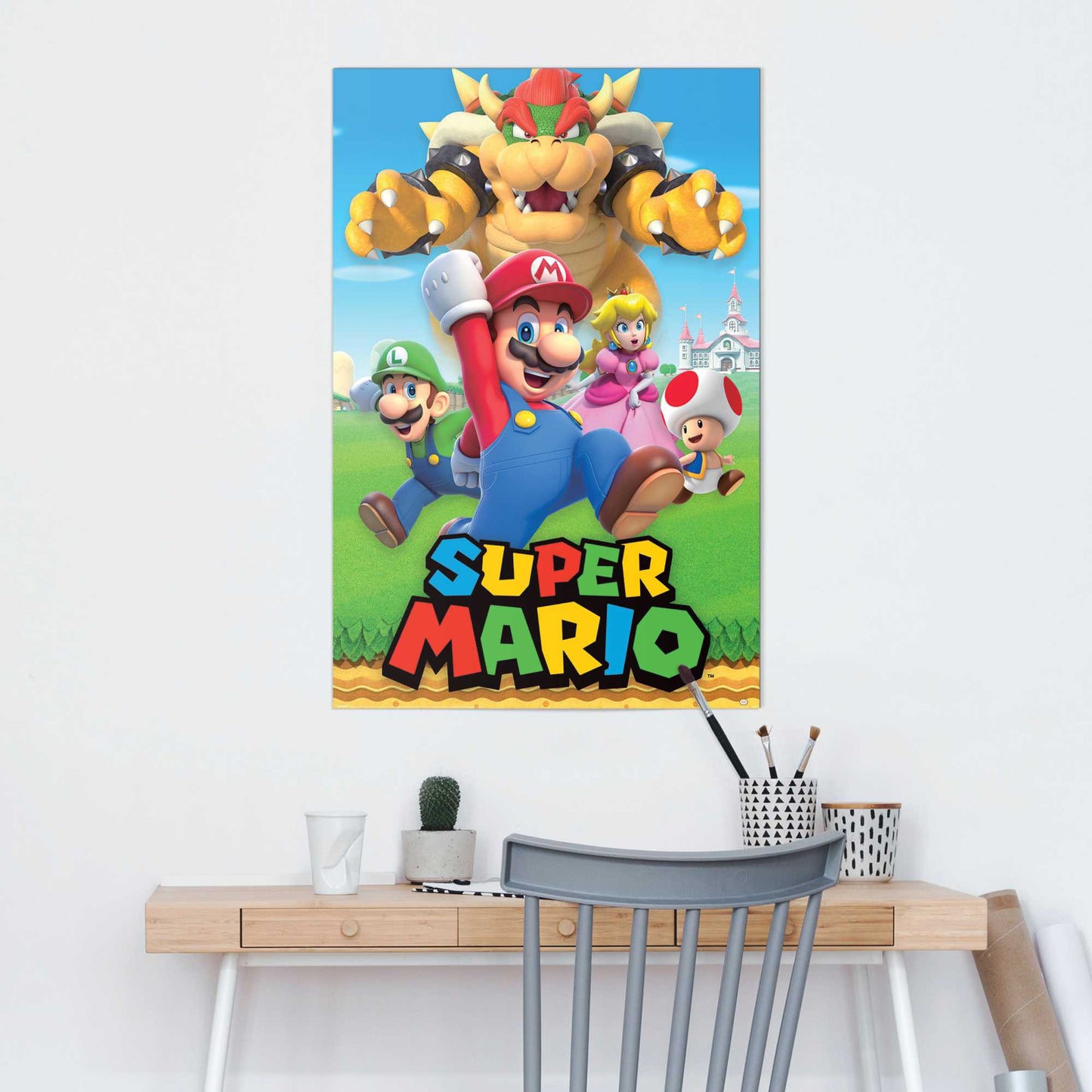Wall Art Panel Super Mario - character montage 90x60