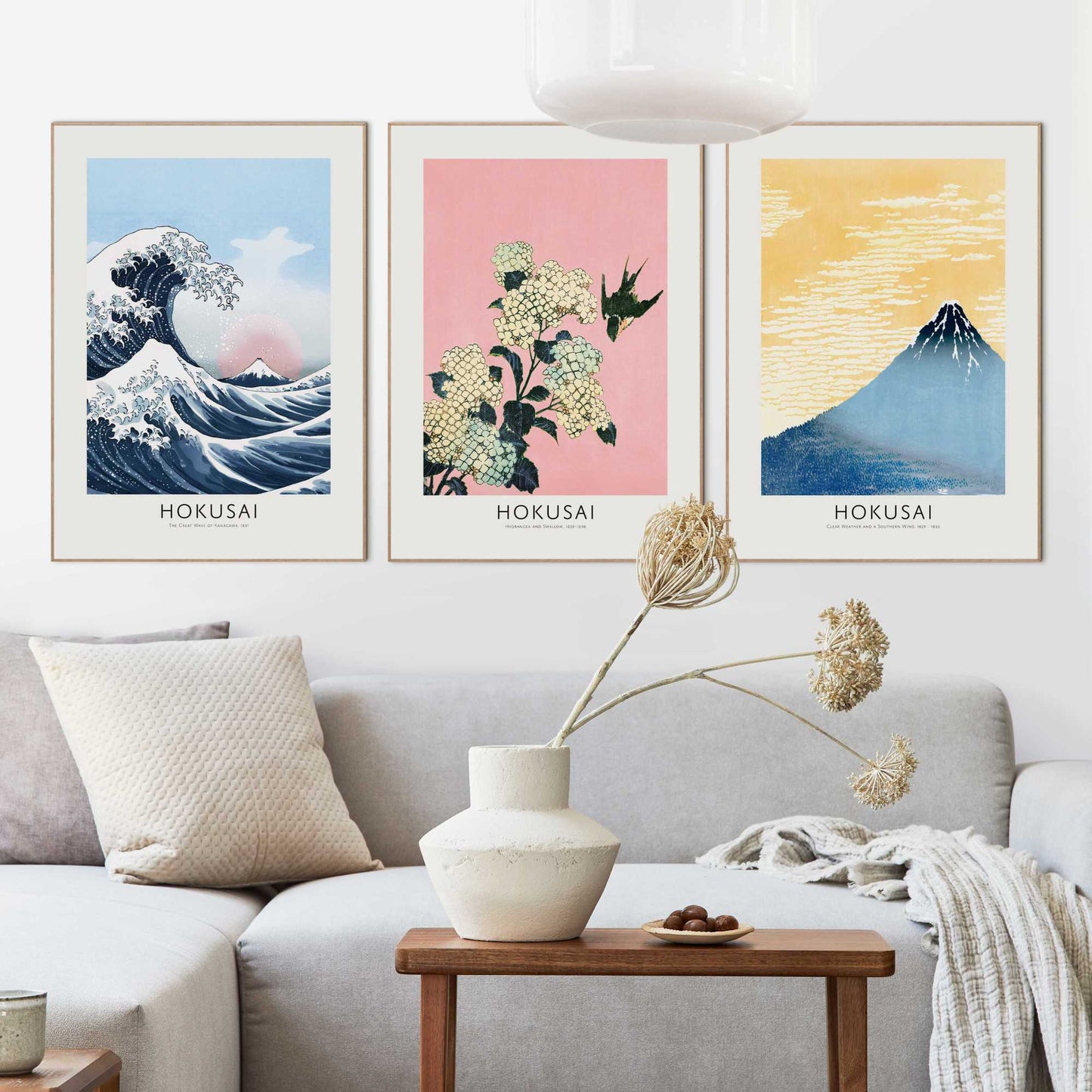 Framed Poster Waves, Peaks & Blossoms 70x50