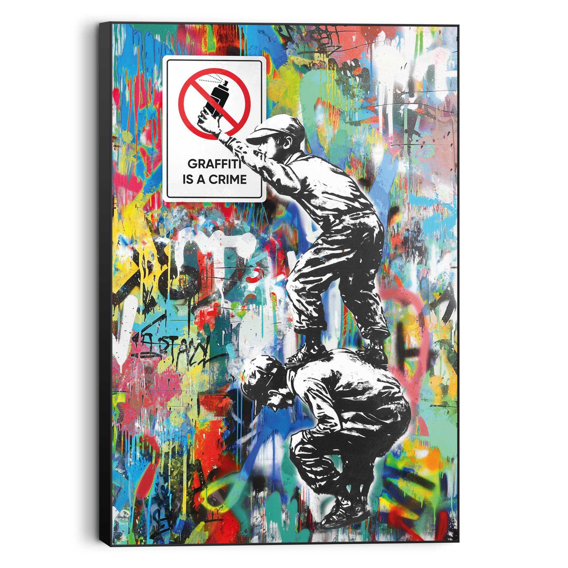 Wall Art Panel Graffiti Rebellion 90x60