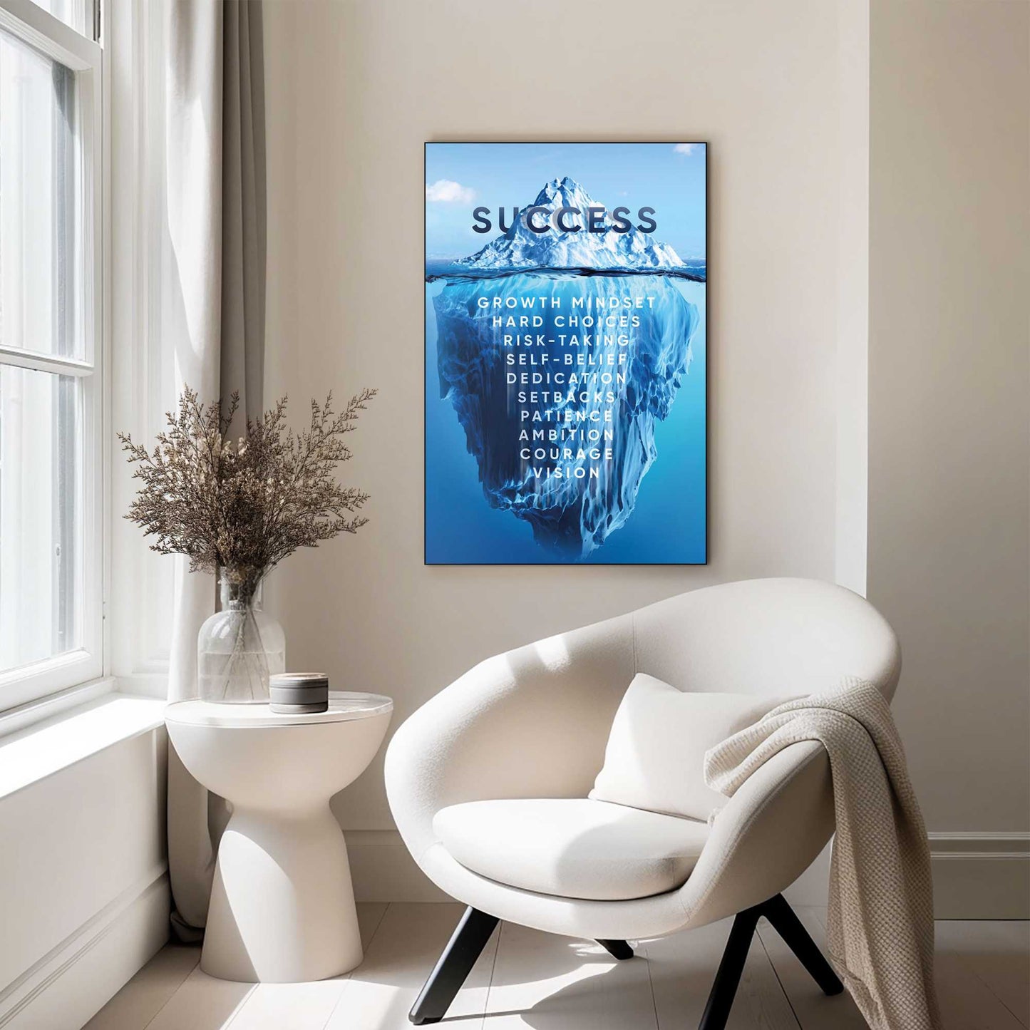 Wall Art Panel Iceberg of Success 90x60