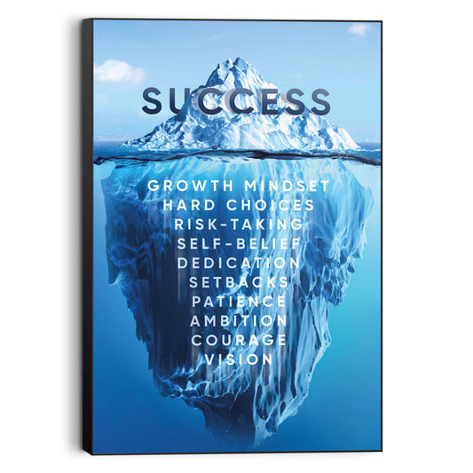 Wall Art Panel Iceberg of Success 90x60