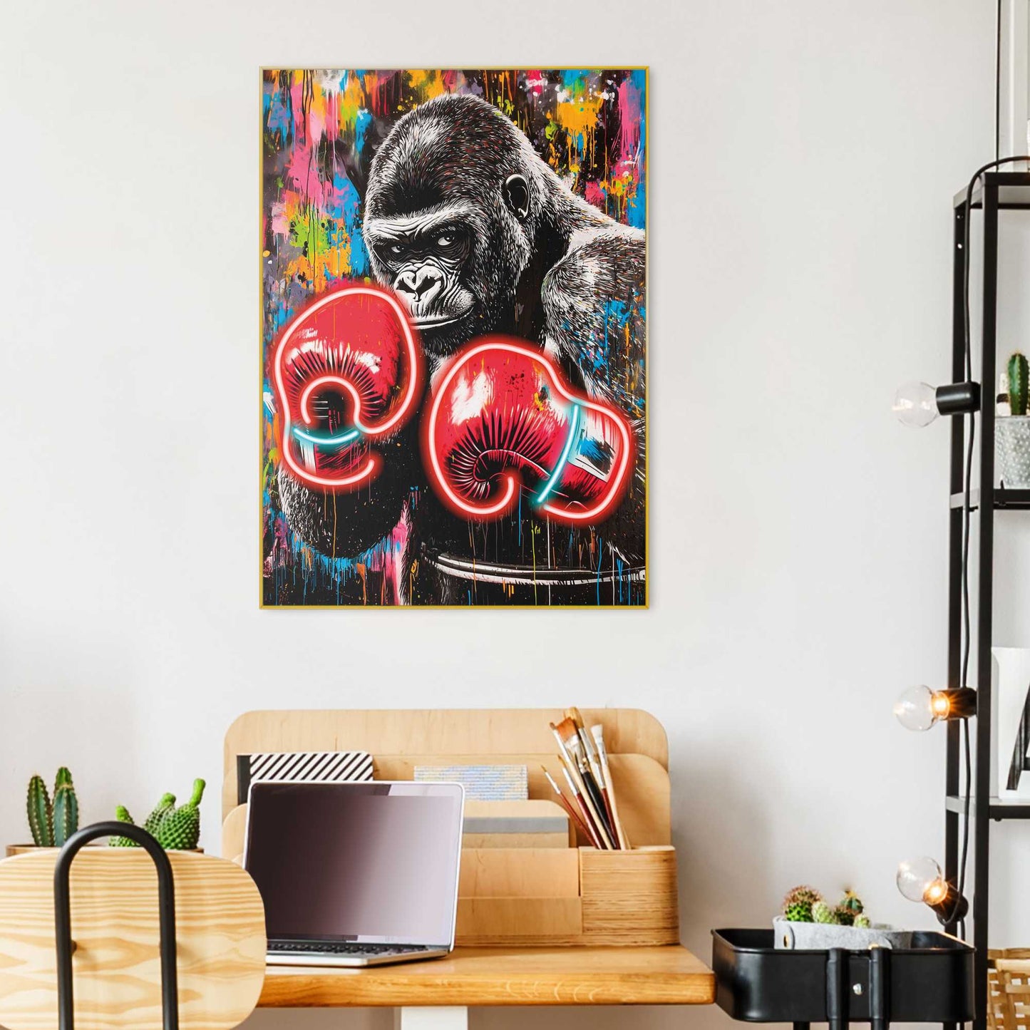 Framed Poster Gorilla Power 70x50