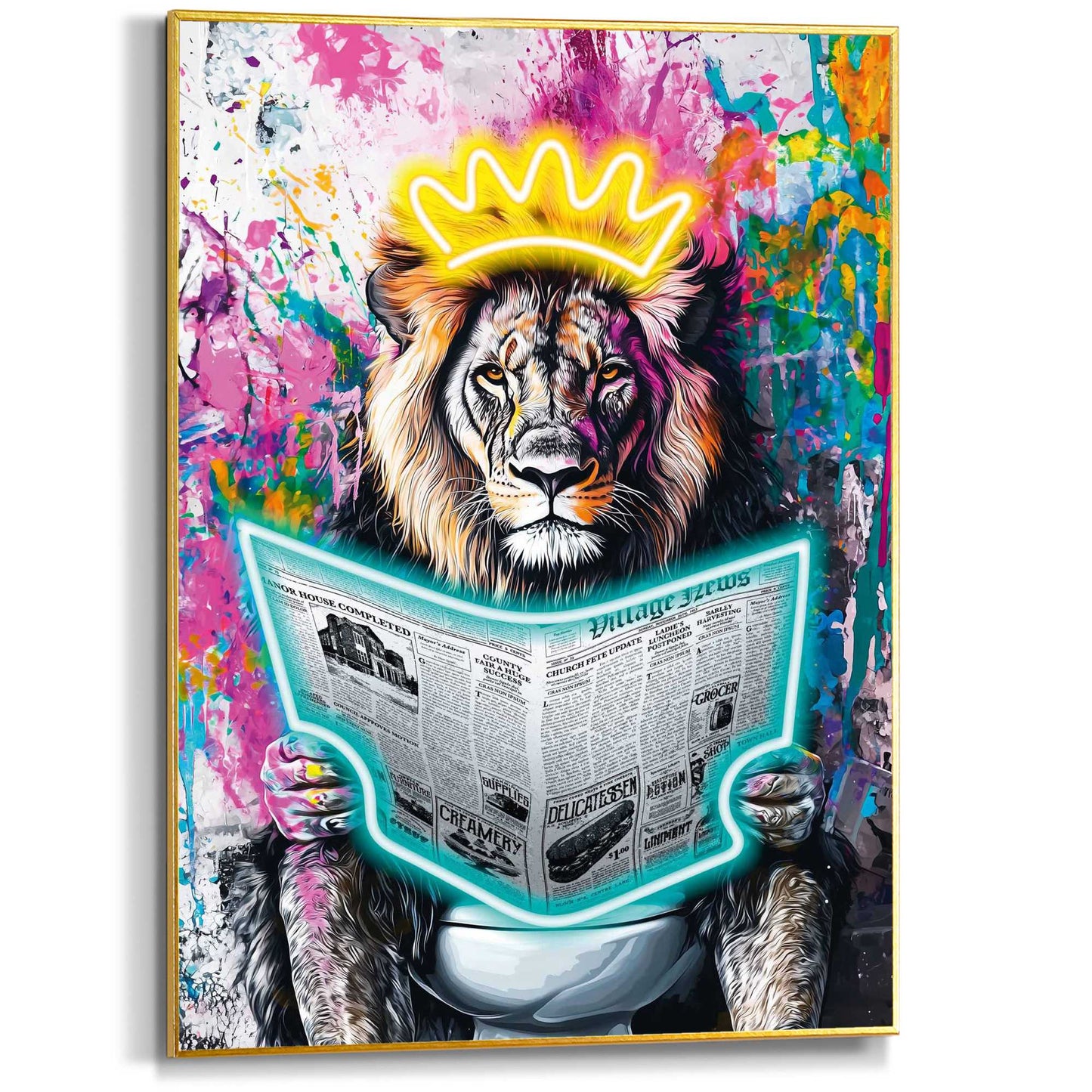 Framed Poster Royal News 70x50