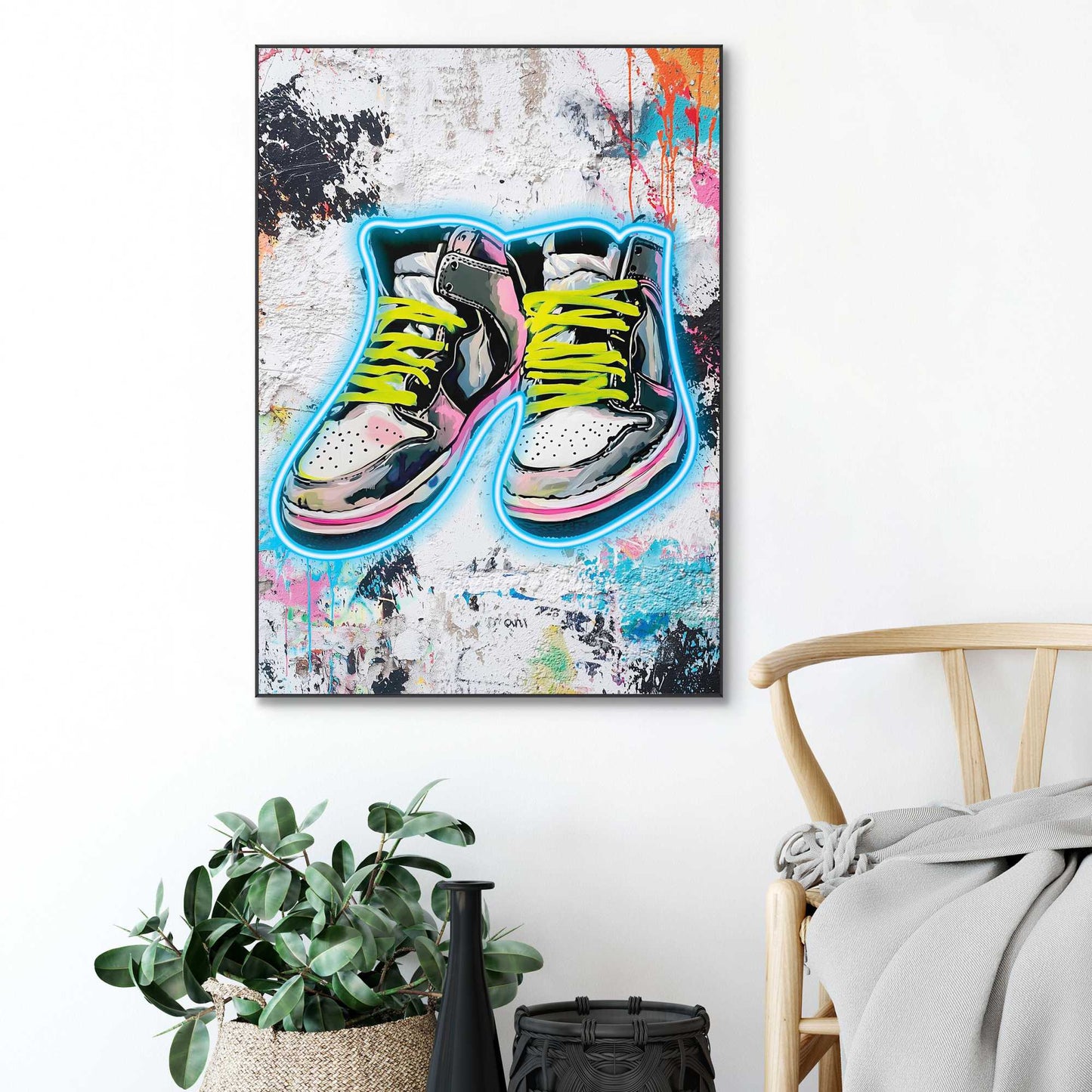 Framed Poster Street Kicks 70x50