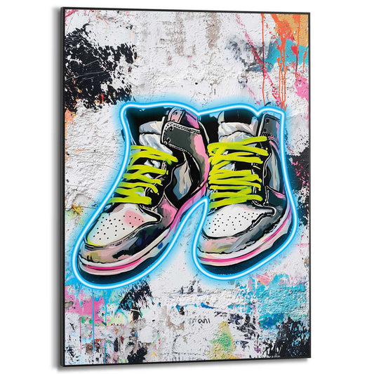Framed Poster Street Kicks 70x50