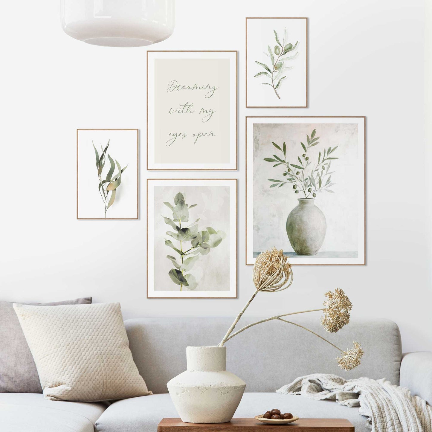 Framed Poster Serene Green 50x40