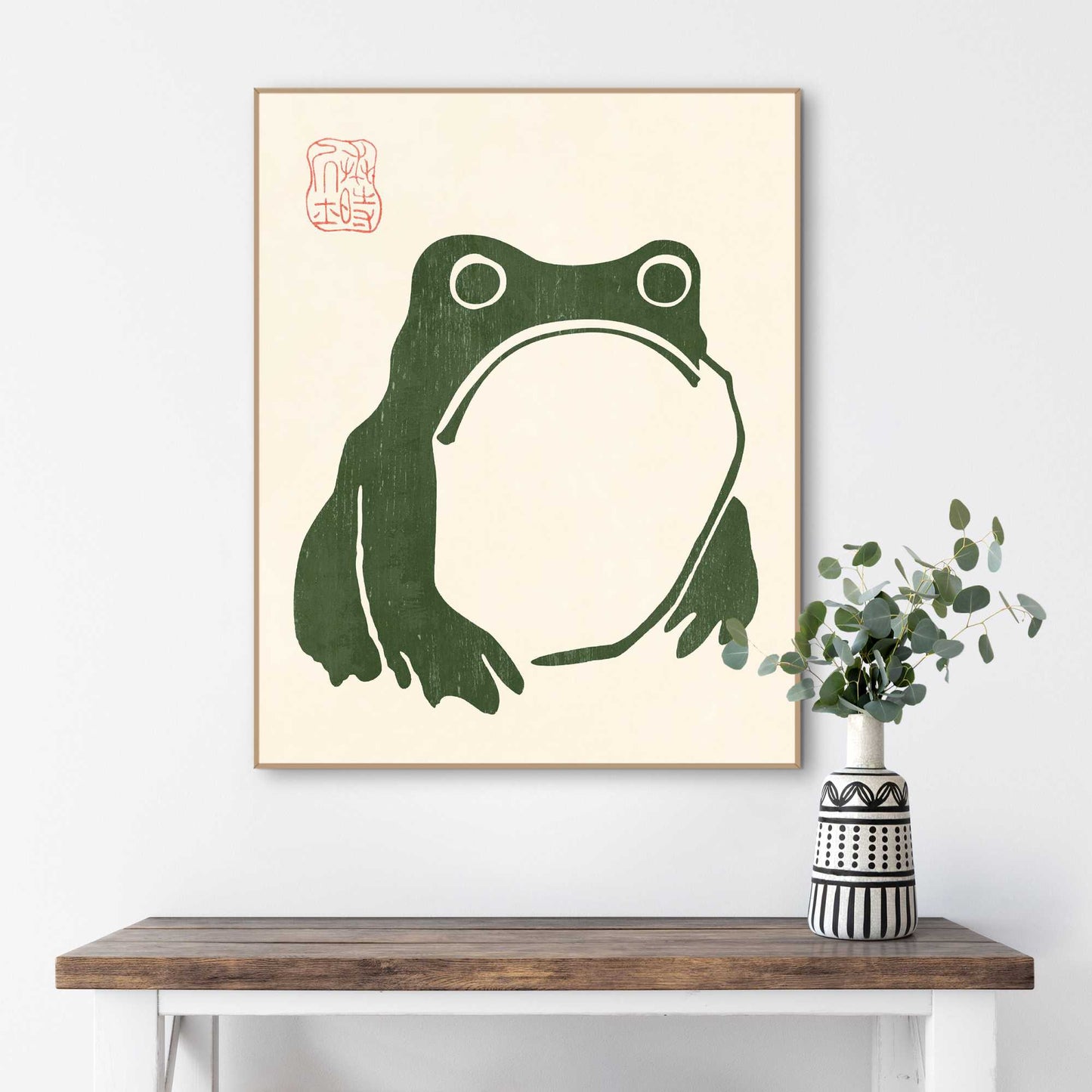 Framed Poster Matsumoto Hoji - Frog 50x40
