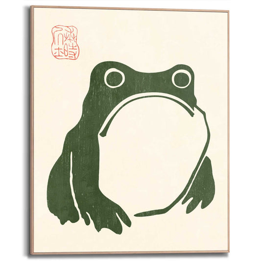 Framed Poster Matsumoto Hoji - Frog 50x40