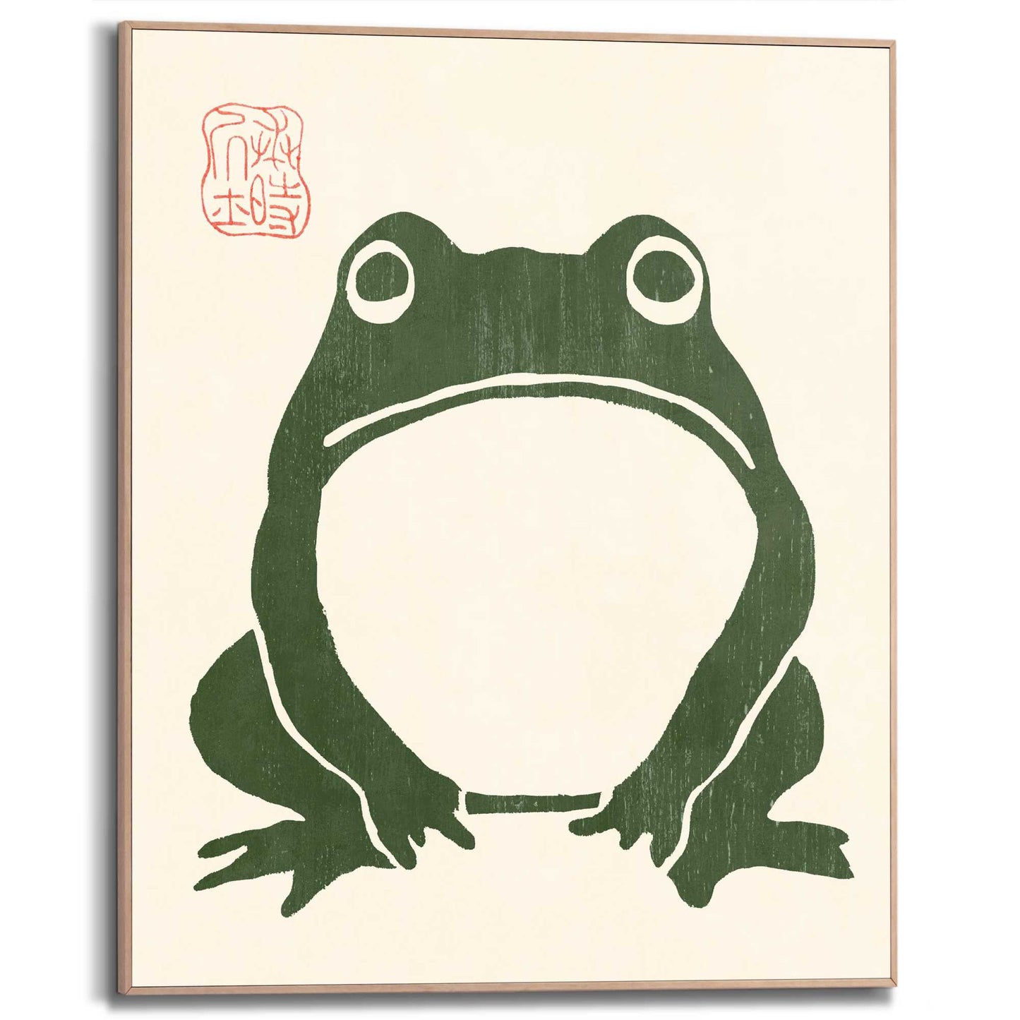 Framed Poster Matsumoto Hoji - Japanese Frog 50x40