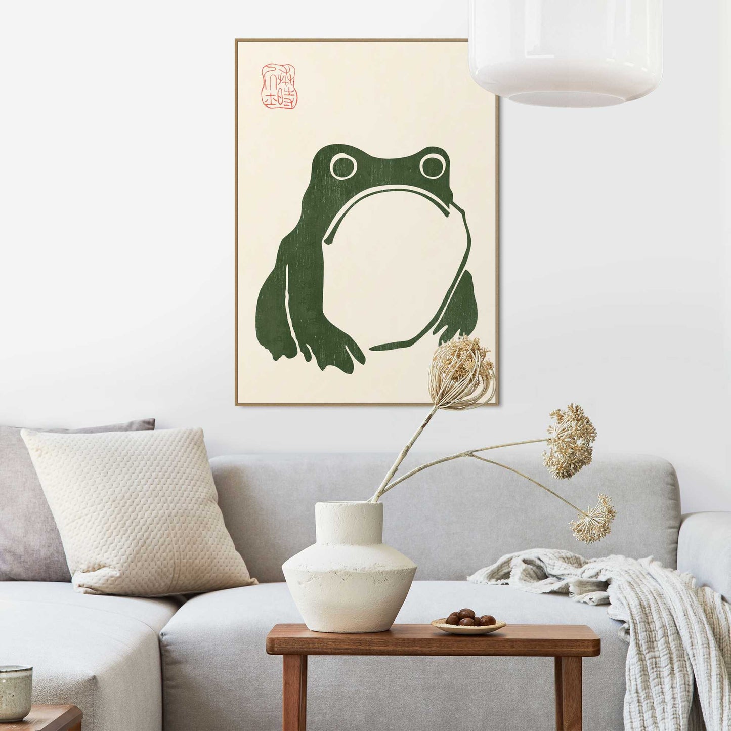 Framed Poster Matsumoto Hoji - Frog 70x50