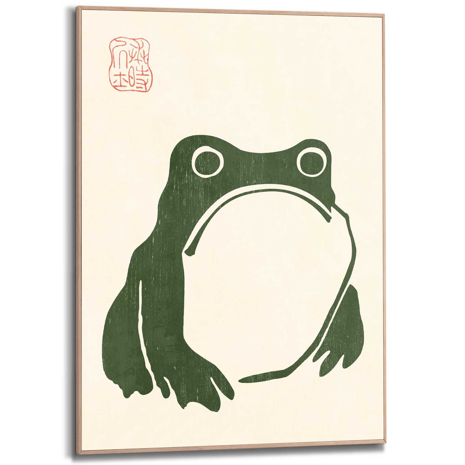 Framed Poster Matsumoto Hoji - Frog 70x50
