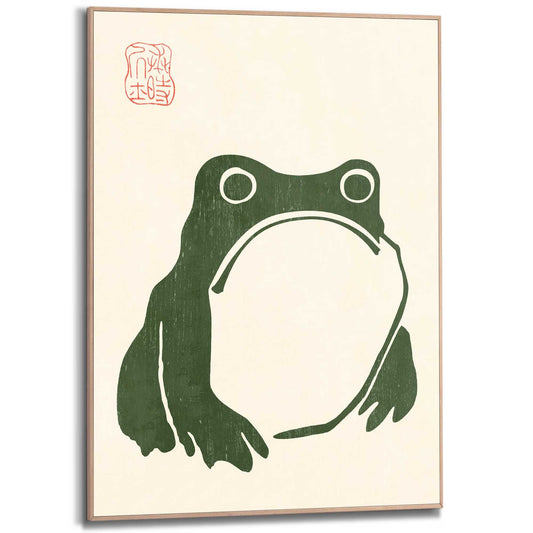 Framed Poster Matsumoto Hoji - Frog 70x50