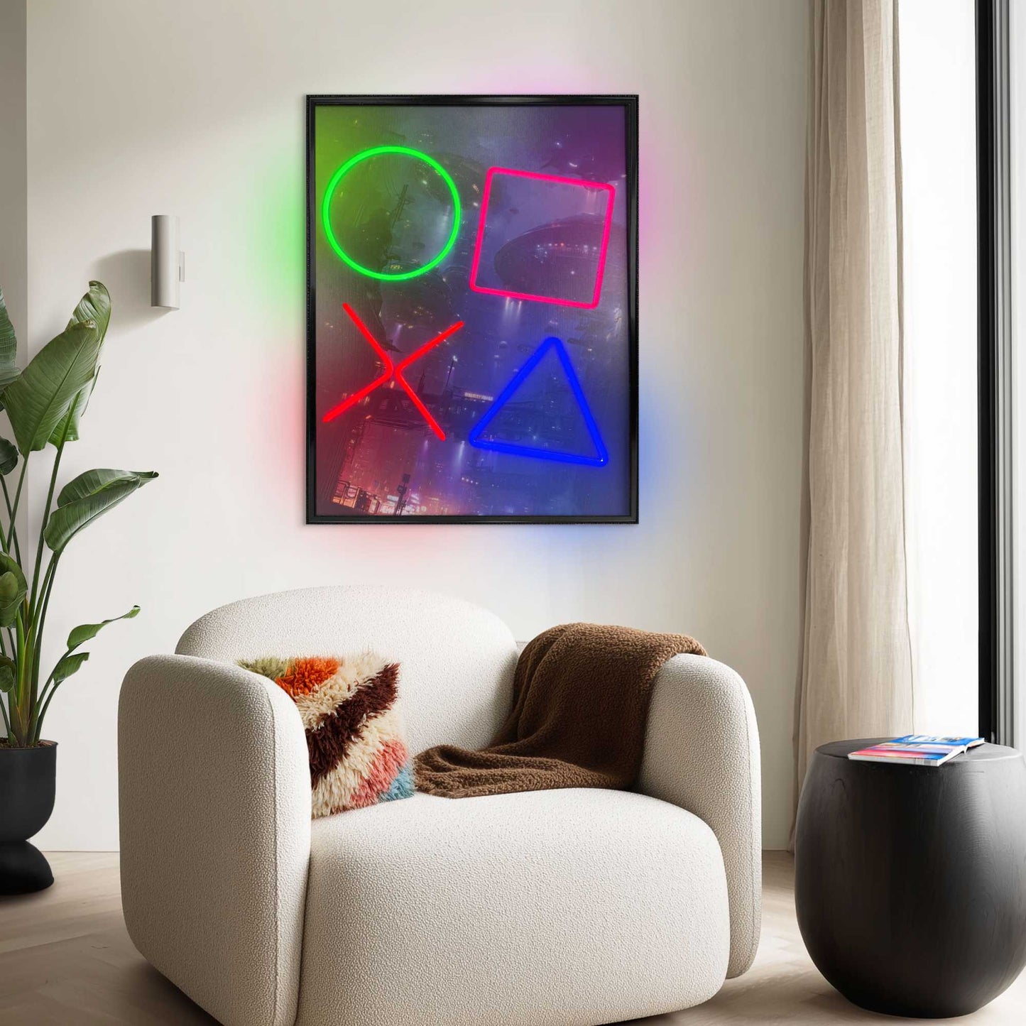 Led Wall Art Play Mode 80x60