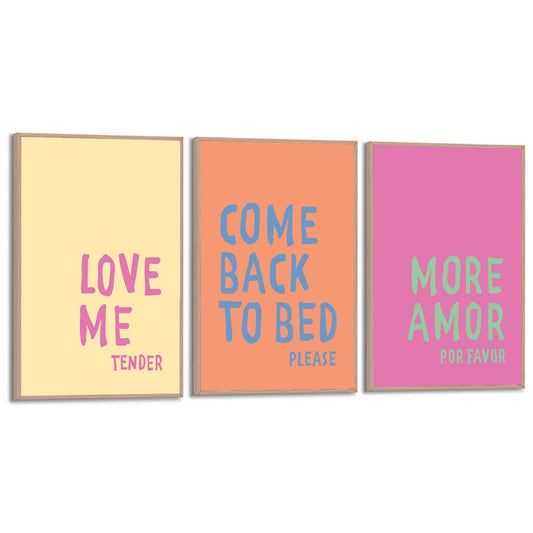 Framed Poster Real love 30x20