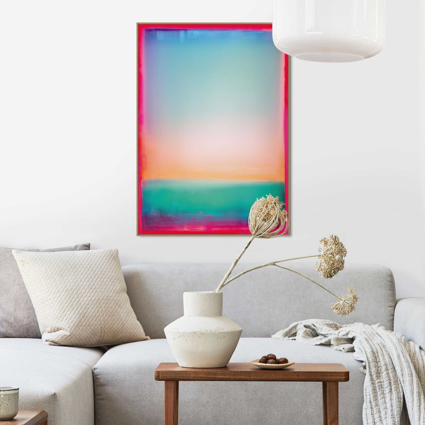 Framed Poster Radiant Silence 70x50