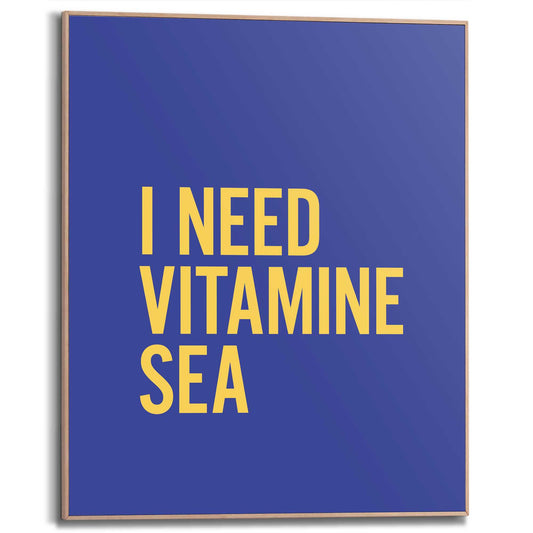 Framed Poster Vitamin Sea 50x40
